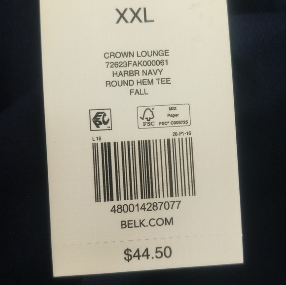 New Navy Oversized Top / 2X - Picture 7 of 11